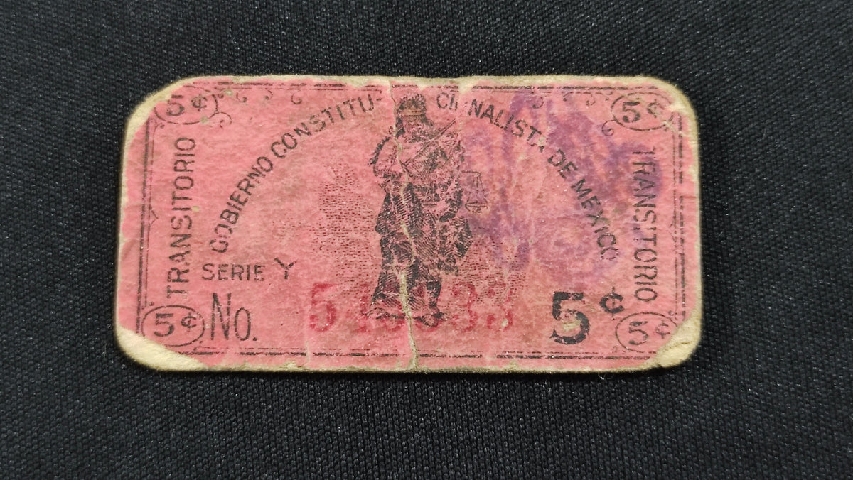 Billete Bilimbique 5 Centavos Gobierno Constitucionalista 1914-1915