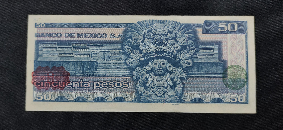 Billete 50 Pesos Banco de Mexico Benito Juárez Sin Circular UNC