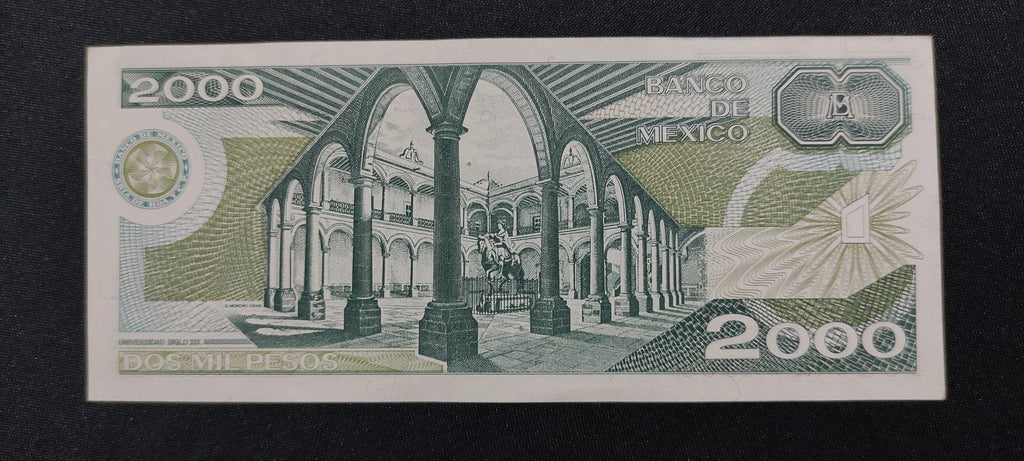 Billete 2000 Pesos Banco de Mexico Justo Sierra Sin Circular UNC