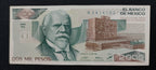 Billete 2000 Pesos Banco de Mexico Justo Sierra Sin Circular UNC