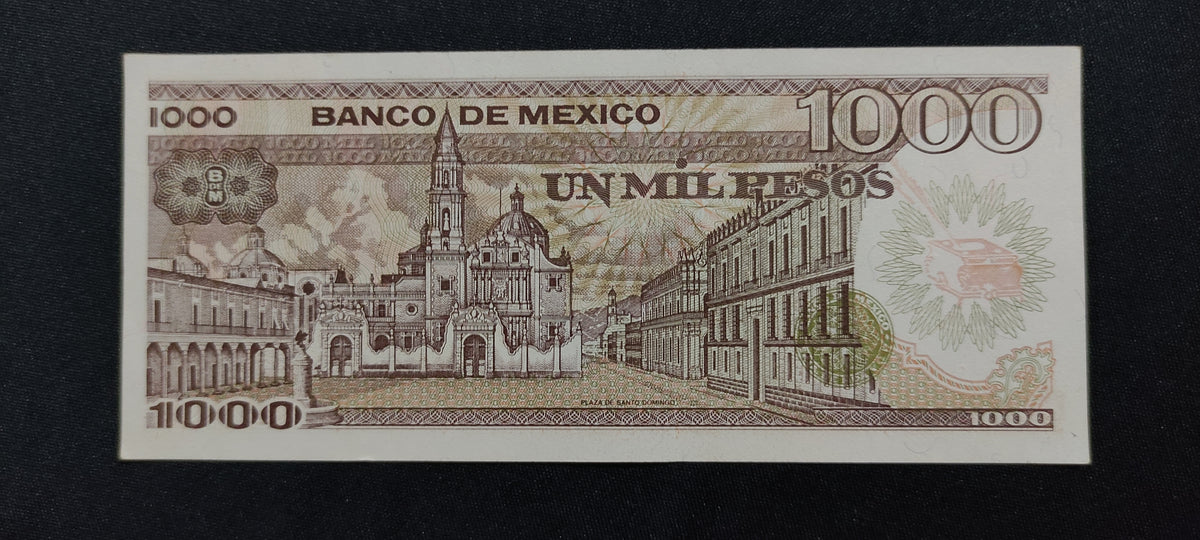 Billete 1000 Pesos Banco de Mexico Sor Juana Inés de la Cruz Sin Circular UNC