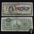 Billete 20 Veinte Pesos Banco Nacional de México 1909