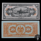 Billete 10 Diez Pesos El Banco del Estado de Chihuahua Sin Circular UNC