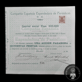 Acción Antigua de la Compañía Española Expendedora de Periódicos