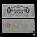 Billete Revolucionario 50 Pesos Chihuahua 1914 Sin Dobleces UNC