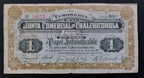 Billete 1 Peso Chalchicomula Puebla 1916 Junta Comercial