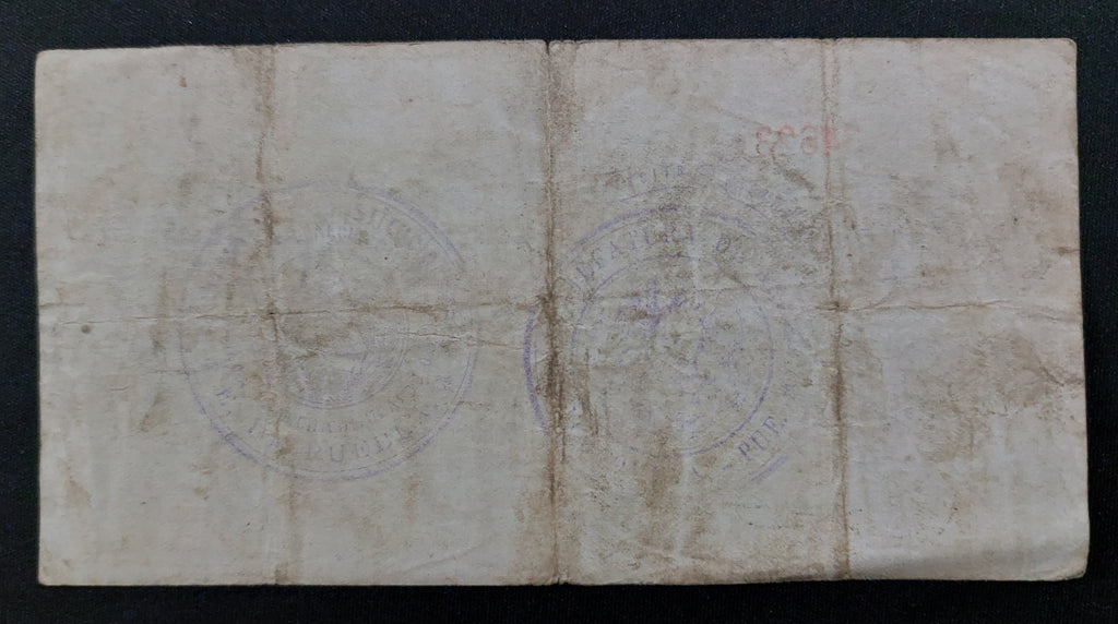 Billete 1 Peso Chalchicomula Puebla 1916 Junta Comercial