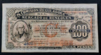 Billete 100 Pesos Comisión Reguladora del Mercado de Henequén Mérida Yucatán 1915