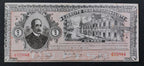 Billete 1 Un Peso Ejército Constitucionalista División de Occidente Guadalajara 1915