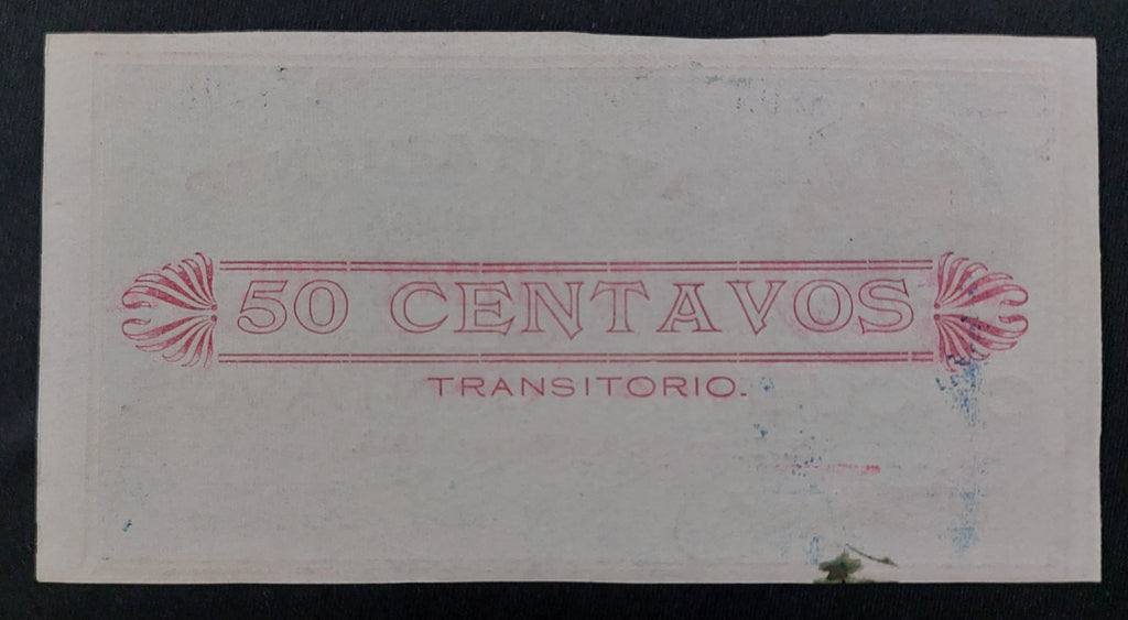 Billete 50 Centavos H. Ayuntamiento de H. Zitácuaro Michoacán 1915 UNC
