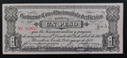 Billete 1 Un Peso Gobierno Constitucionalista de México Monclova Coahuila 1913 Sin Circular UNC
