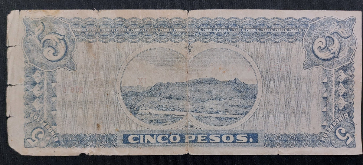 Billete 5 Cinco Pesos El Estado de Durango 1913