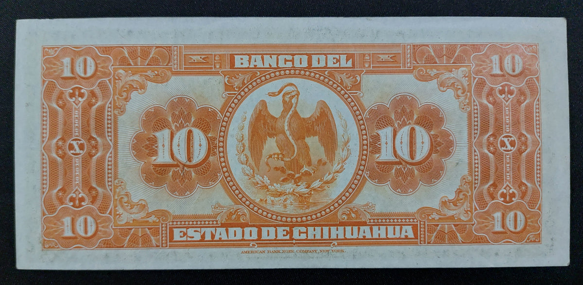 Billete 10 Diez Pesos El Banco del Estado de Chihuahua Sin Circular UNC
