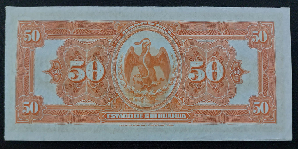 Billete 50 Diez Pesos El Banco del Estado de Chihuahua Sin Circular UNC