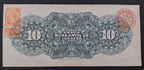 Billete 10 Diez Pesos El Banco Mercantil de Yucatán 1904 Cancelado