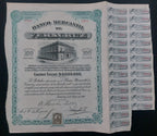 Acción Antigua del Banco Mercantil de Veracruz año 1910