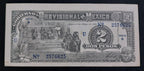 Billete 2 Pesos Gobierno Provisional de México 1916 Sin Circular UNC
