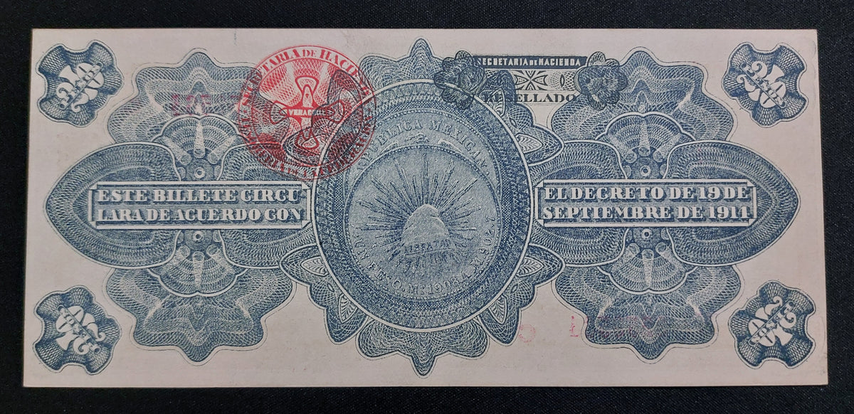 Billete 20 Pesos Gobierno Provisional de México (Emisión Veracruz 1914) Sin Curcular UNC