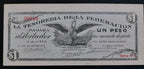 Billete 1 Peso Tesorería de la Federación (Saltillo, Coahuila 1914) Sin Circular UNC