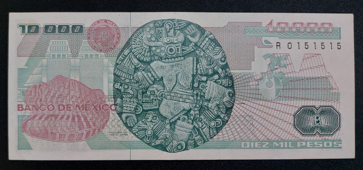 Billete 10,000 Pesos Lázaro Cárdenas Banco de México (1991) Sin Circular UNC