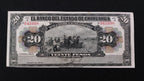 Billete 20 Pesos Banco del Estado de Chihuahua 1913