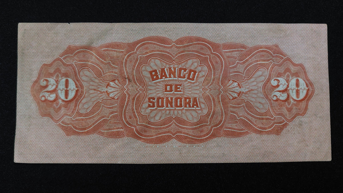Billete 20 Pesos Banco de Sonora