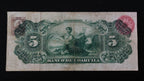 Billete 5 Pesos Banco de Coahuila Saltillo 1909