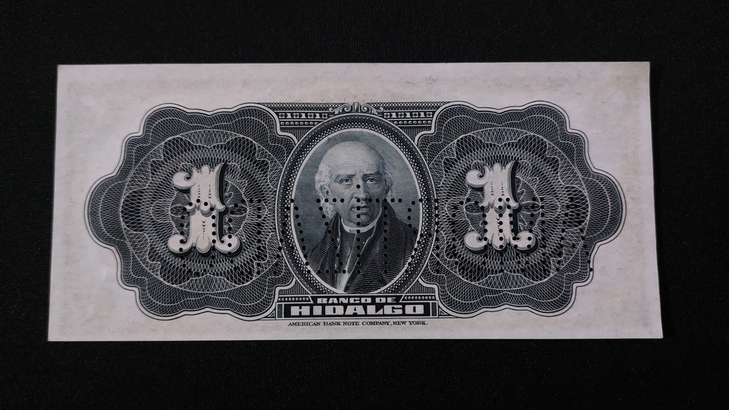 Billete 1 Peso Banco de Hidalgo Pachuca Sin Circular UNC