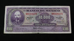 Billete 10000 Pesos Banco de Mexico 1978 Matias Romero