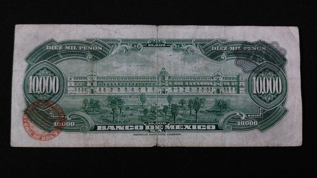 Billete 10000 Pesos Banco de Mexico 1978 Matias Romero