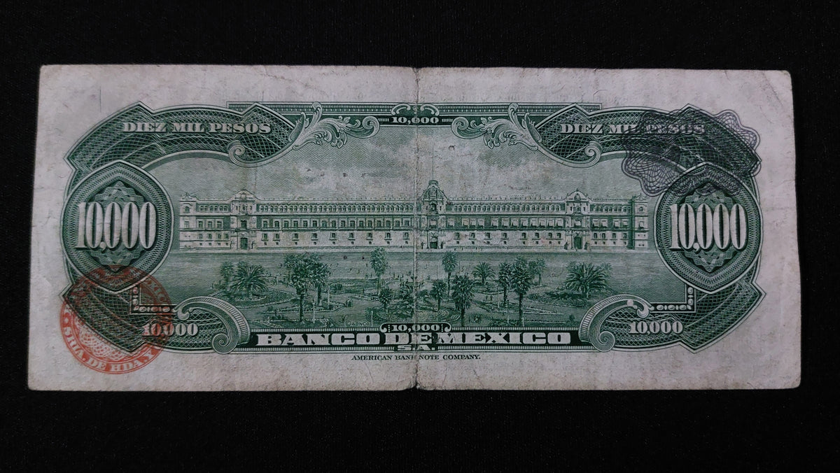 Billete 10000 Pesos Banco de Mexico 1978 Matias Romero