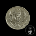Moneda 50 Centavos Cuauhtémoc Plata Ley .300 Año 1950