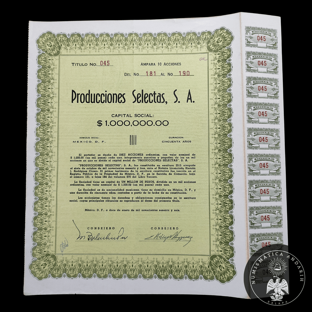 Acción Antigua de Producciones Selectas año 1966