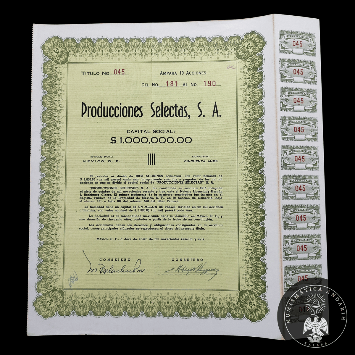 Acción Antigua de Producciones Selectas año 1966
