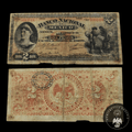 Billete El Banco Nacional de México 2 Pesos 1913