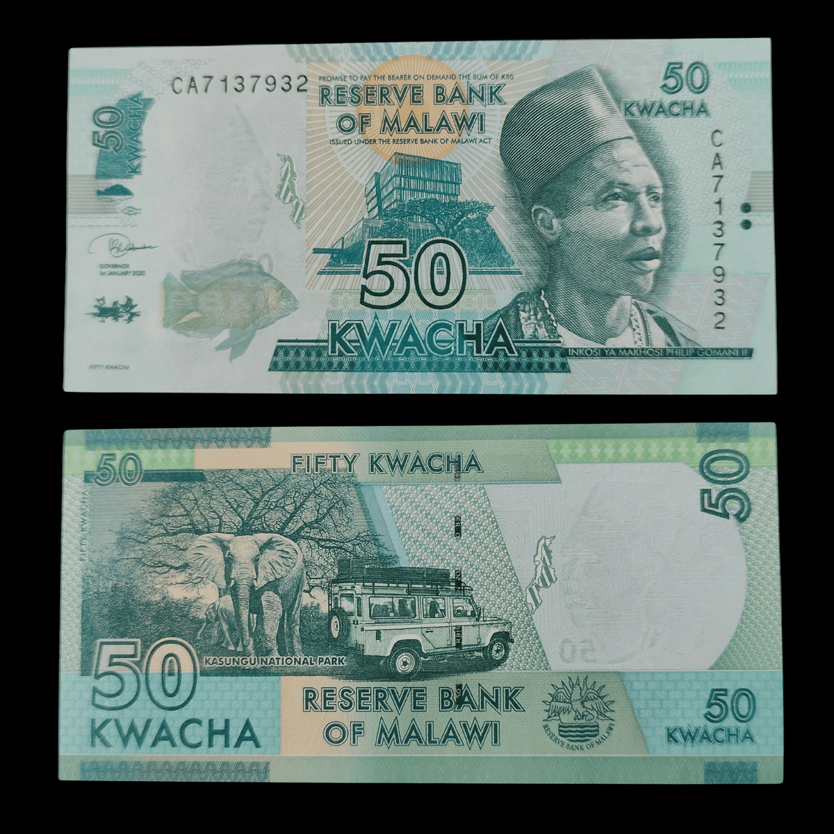 Billete Malawi 50 Kwacha Año 2020- UNC