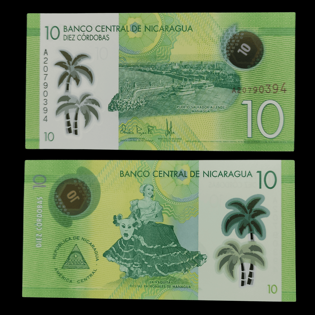 Billete Nicaragua 10 Córdobas Año 2019- UNC