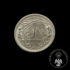 Moneda Plata 20 Centavos Resplandor 1940 Ley .720