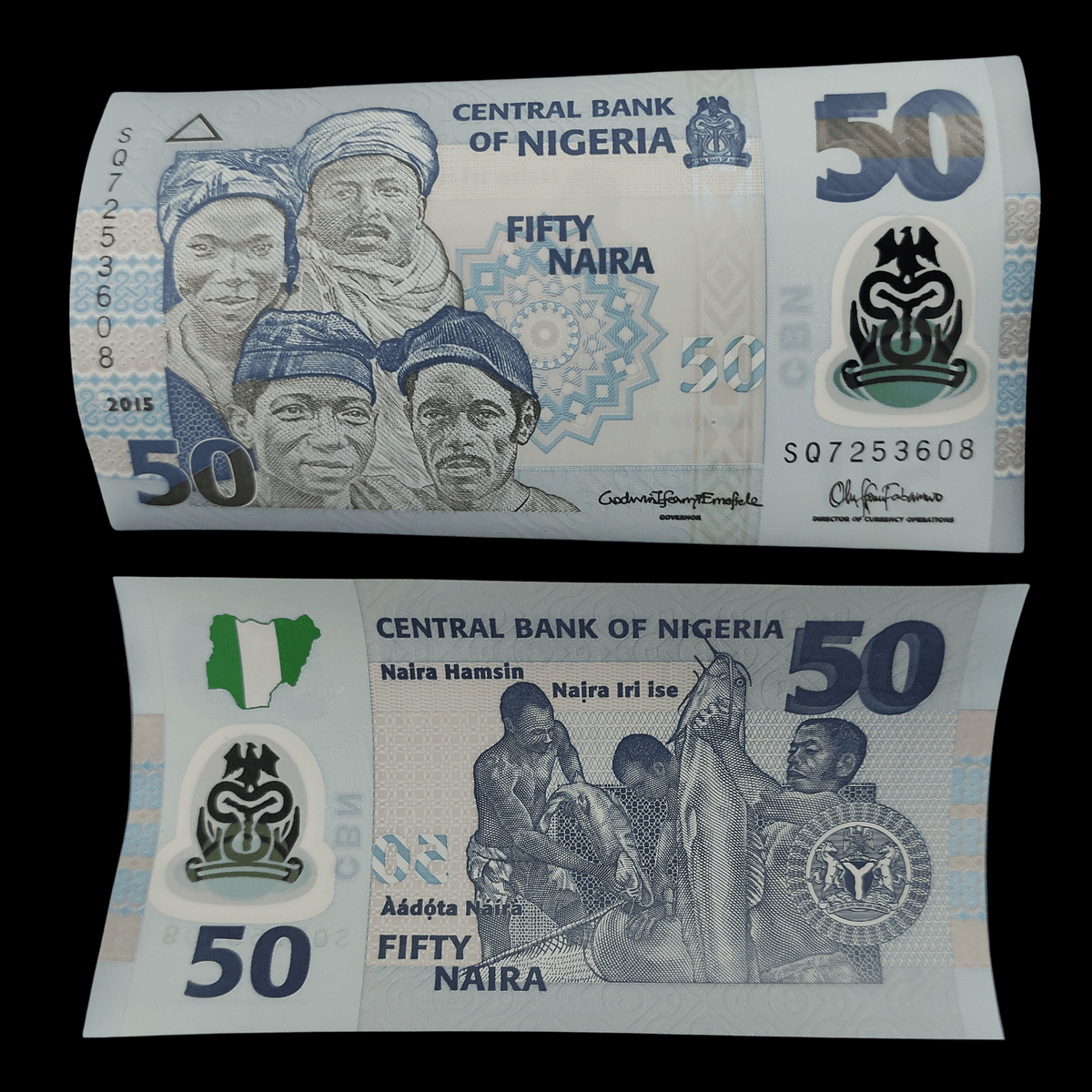 Billete Nigeria 50 Naira Año 2015- UNC