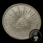 Moneda Plata Un Peso Porfiriato 1901 Mo