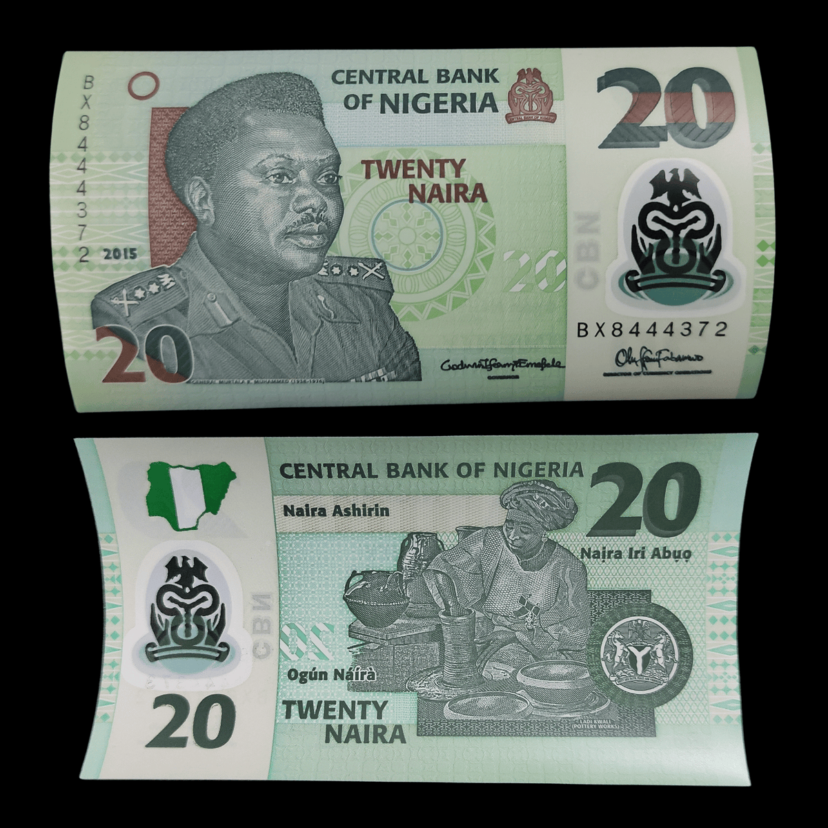 Billete Nigeria 20 Naira Año 2015- UNC
