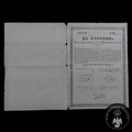 Acción Antigua de la Sociedad Minera "La Alianza" (Almería) año 1845