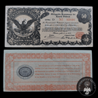 Billete 50 Pesos Obligación del Erario Federal 1914 Casi sin Circular AU