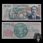 Billete 10,000 Pesos Lázaro Cárdenas Banco de México (1991) Sin Circular UNC