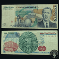 Billete 10000 Diez Mil Pesos Banco de México Lázaro Cárdenas Verde 1985