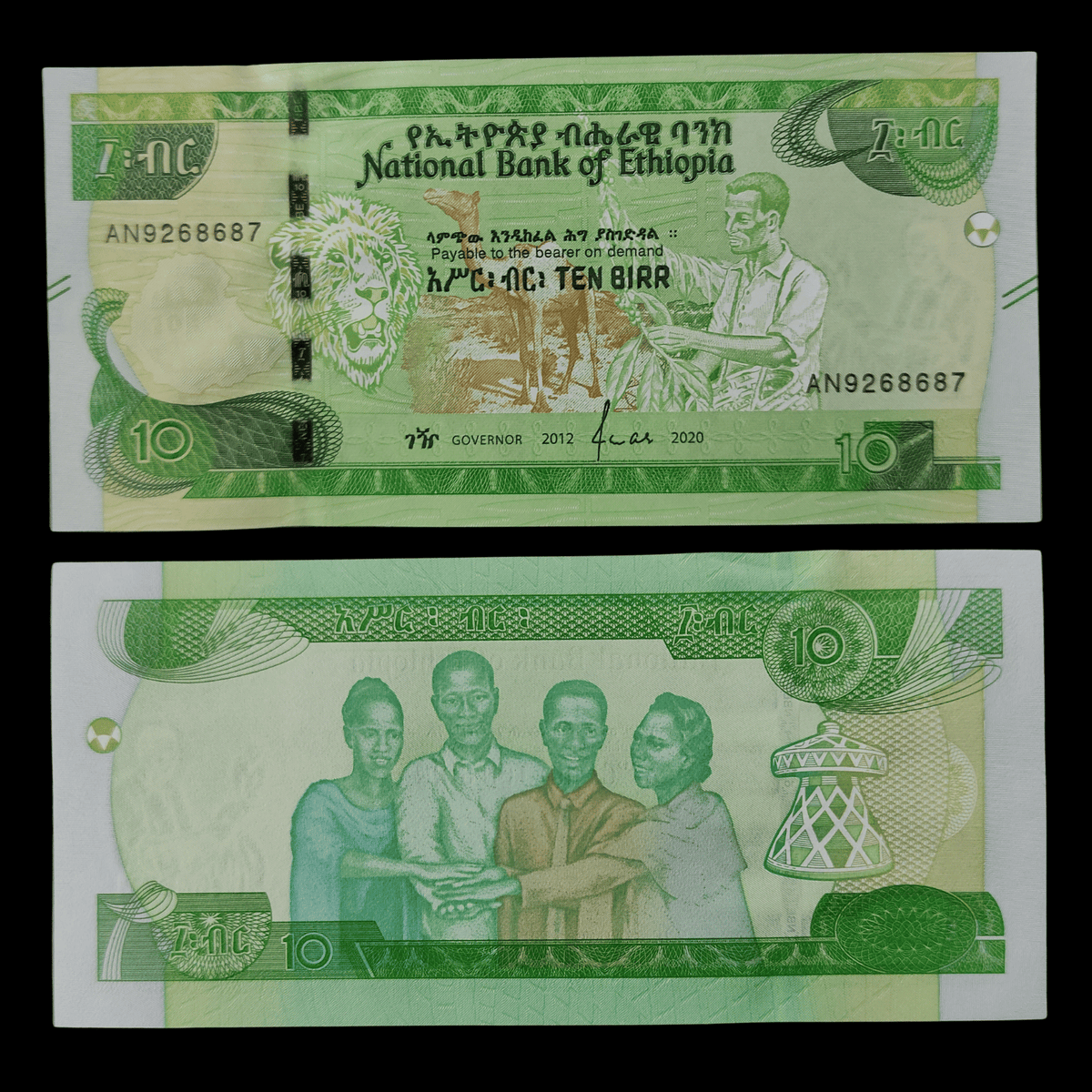 Billete Etiopía 10 Birr Año 2020- UNC