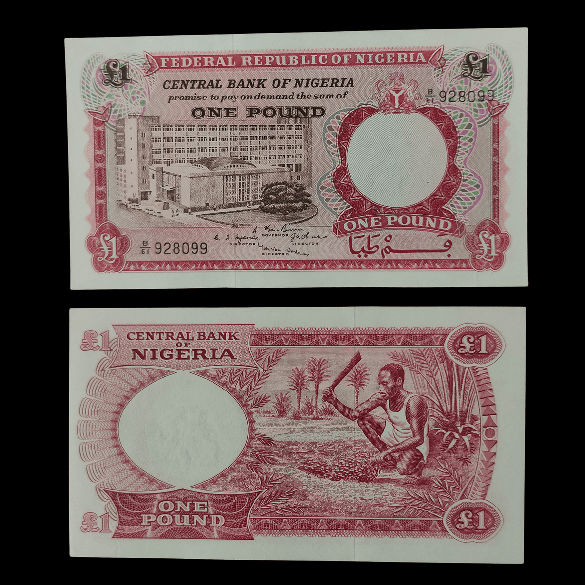 Billete Nigeria 1 Libra- UNC