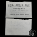 Tarjeta de Publicidad Comercial Banco Nacional de México Sucursal San Luis Potosí (Siglo XIX - Porfiriato)