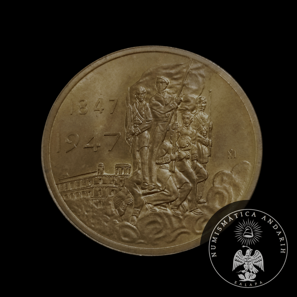 Medalla Conmemorativa Ninos Heroes Centenario Chapultepec 1847-1947