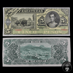 Billete 5 Pesos El Banco de Zacatecas  Sin Circular UNC